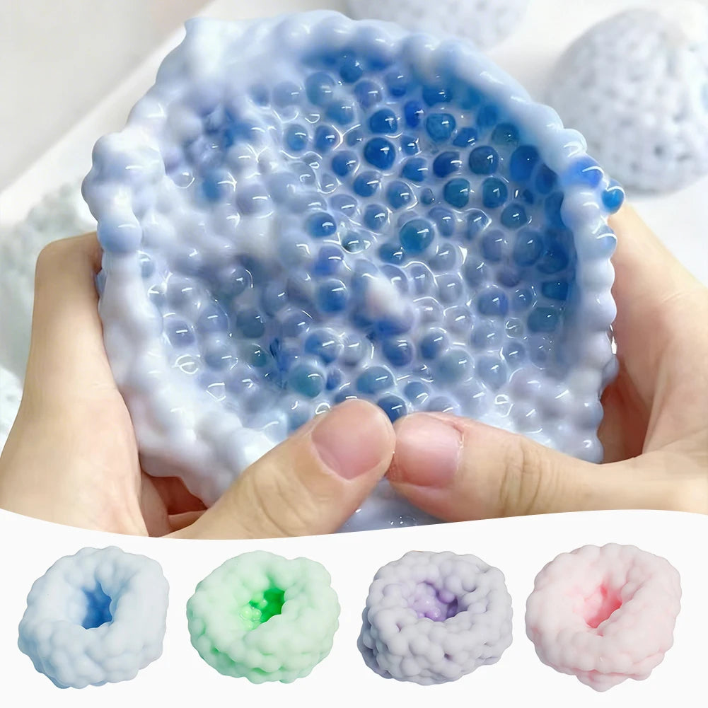 Crunchy Squishy Stress Ball - Sand-Filled Fidget Squeeze Toy for Stress Relief & Office Desk Use