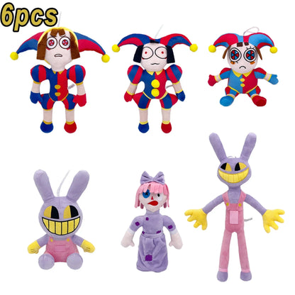37-Style The Amazing Digital Circus Plush Toys - Clown & Rabbit Stuffed Dolls for Kids, Fans, Collectors & Gifts