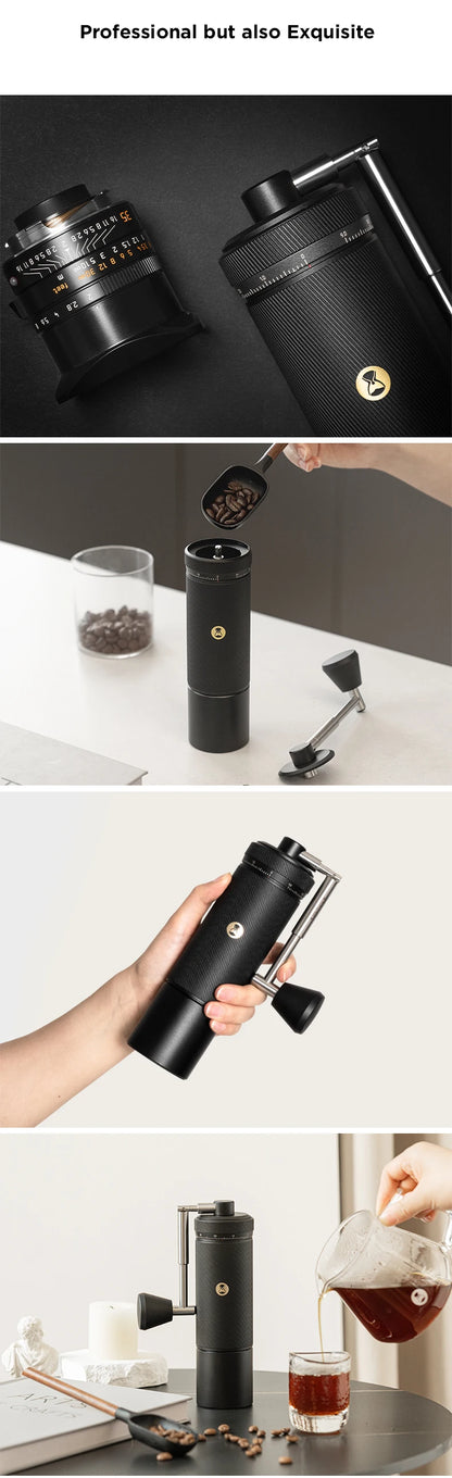 TIMEMORE Chestnut S3 Manual Coffee Grinder — Precision 0.015mm Adjustment Burr Mill for Espresso & Hand Grinding