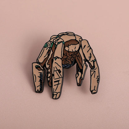 Project Hail Mary 4-Piece Enamel Pin Set - Sci-Fi Book and Movie Collectible Badges Featuring Rocky and Grace's Sculpture