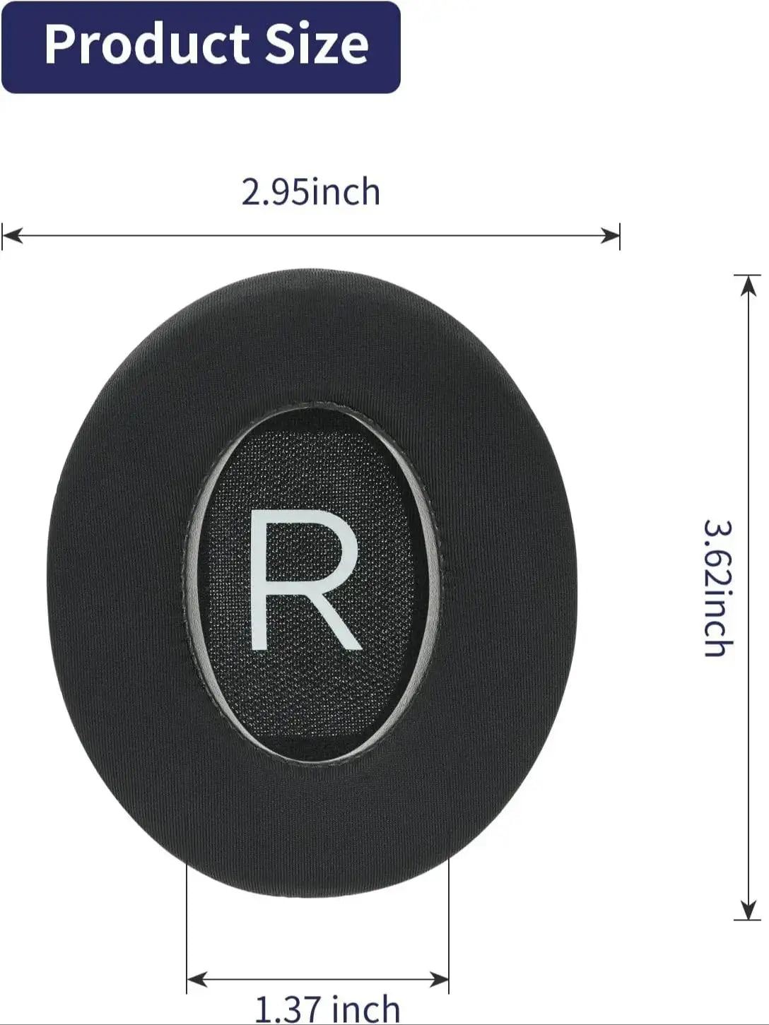 QC45 Cooling-Gel Ear Pads – Compatible with Bose QC35/QC35II, Noise-Isolating Replacement Cushions