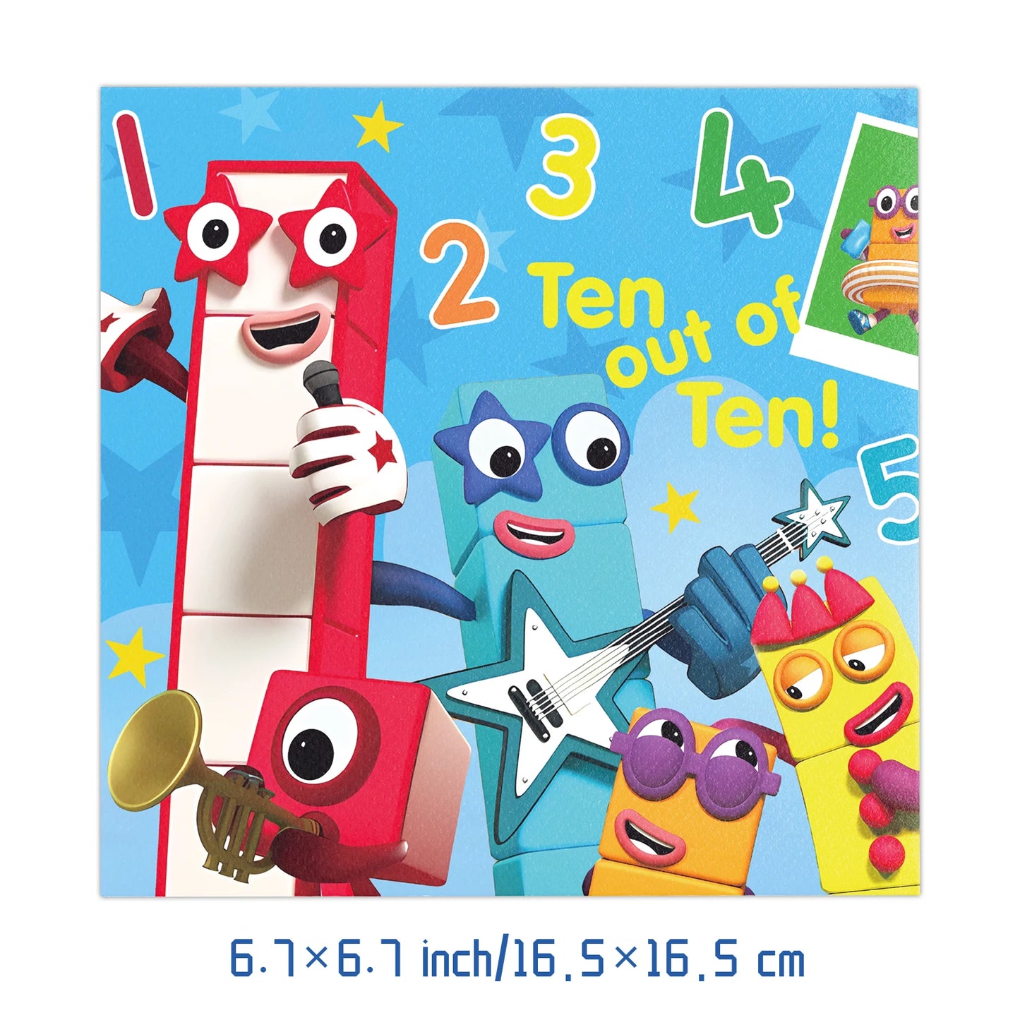 Number Birthday Building Blocks Party Decorations Set – Tablecloth, Banner, Balloons & Cake Topper for Kids & Baby Shower Supplies