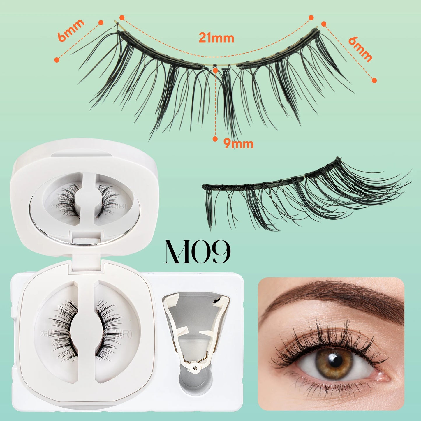 VYRILA Soft Magnetic Eyelashes – No Glue 3D Reusable Lashes for Natural Look & Easy Eye Makeup Application