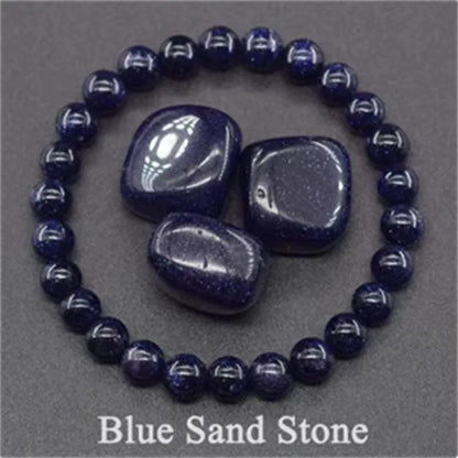 8MM Natural Epidote Zoisite & Lava Stone Bead Bracelet - Tiger Eye & Quartz Jewelry for Women