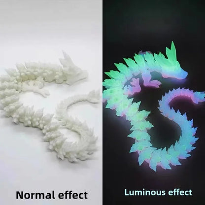 1/2PCS 3D Printed Dragon Egg with Full Articulated Movable Dragon Model — Rotatable Desktop Ornament & Kids Toy