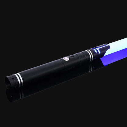 Luke RGB Metal Lightsaber Sword - Colorful Flashing LED Kpop Lightstick for Rave Parties and Cosplay