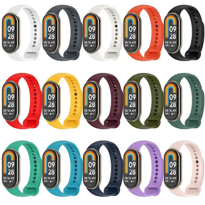 Silicone Sport Strap for Xiaomi Mi Band 8 NFC – Replacement Smartwatch Bracelet