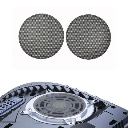 2PCS Console Cover for PS5 – Cooling Vents, Dust Filter, Anti-Scratch ABS Skin Case Compatible with Game Console