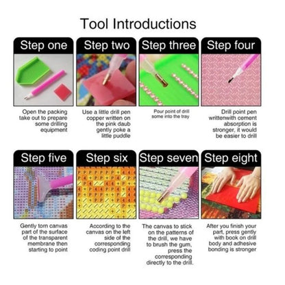 5D Originality Diamond Painting Accessories Kit - DIY Cross Stitch Craft Tool for Art Embroidery, Includes Diamond Painting Tools