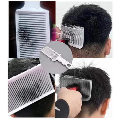 Barber Hair Comb Kit 1/2/3pcs – Flat Top & Fade Styling Comb for Men’s Haircuts