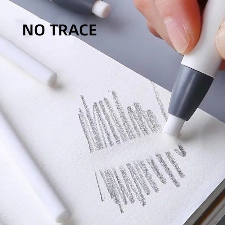 Retractable Pencil Eraser — Rubber Eraser for Writing Correction, School & Office Supplies