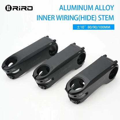 RIRO Bike Stem Internal Cable Routing - 28.6–31.8mm Aluminum Alloy CNC Road Bicycle Handlebar Stem with Spacer