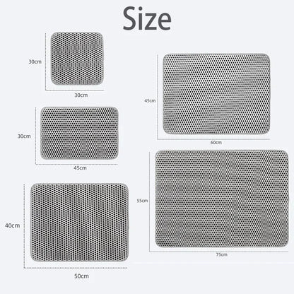 Premium Cat Litter Mat: Waterproof Double Layer Design | Easy-Clean Urine Proof Trapping | Non-Slip & Large Footprint - Ideal Cat Scratch Pad & Toilet Pad Solution!
