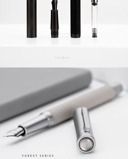 LT Hongdian Titanium Black Forest Calligraphy Pen — Student & Business Ink Pen with Gift Box