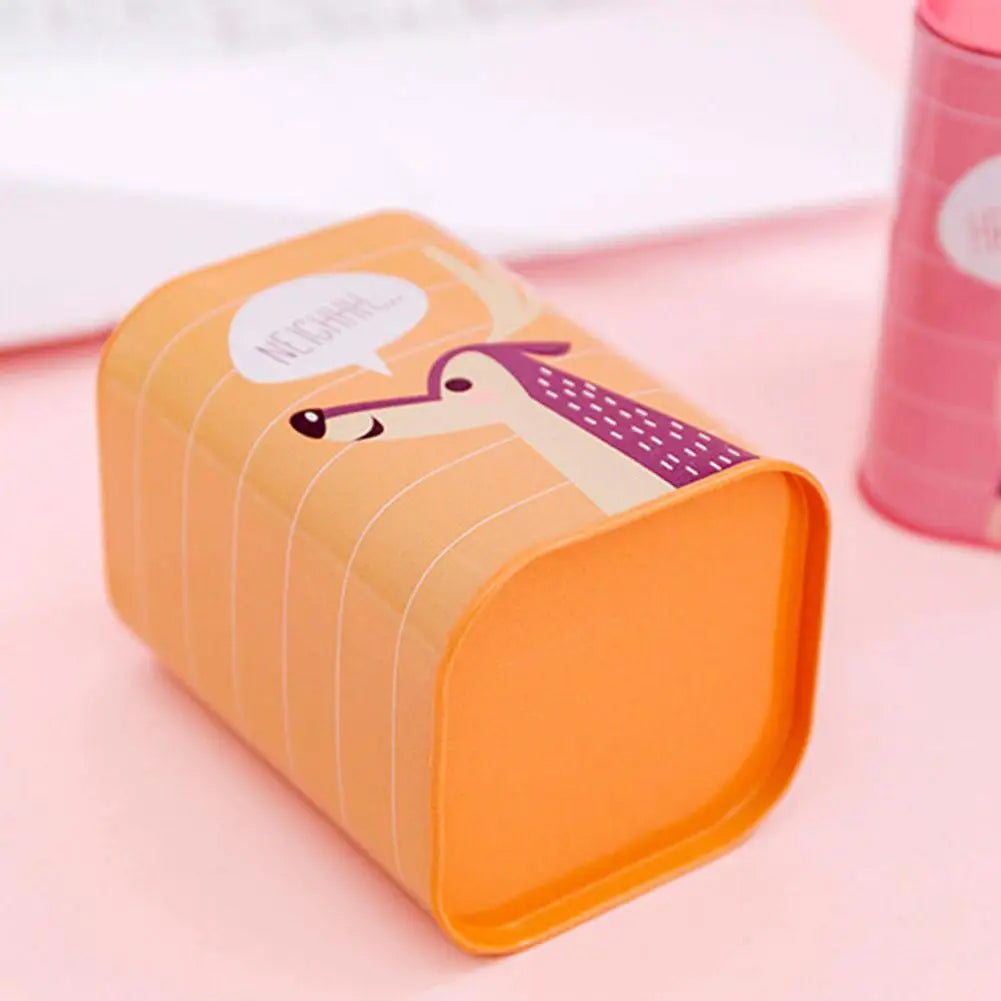 Cartoon Piggy Bank Money Box – Cute Metal Coin Holder, Rectangular Storage Box for Savings and Pens