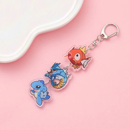 Anime Acrylic Keychain – Cute Cartoon Car Bag Pendant, Creative Gift for Friends & Fans, Fun Keyring Charm