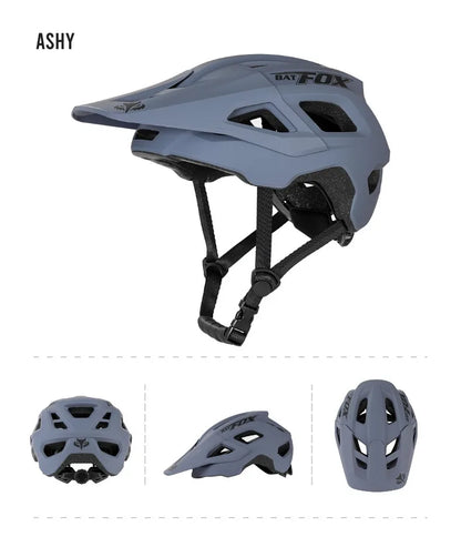 BATFOX Matte Black MTB Bike Helmet – Men's Mountain Bike Cycling Helmet Casco Ciclismo