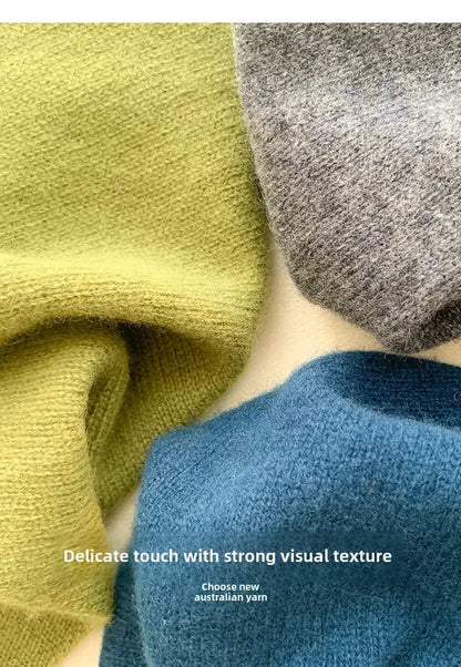 Women’s Wool Triangle Scarf – Multi-Functional Knitted Headscarf