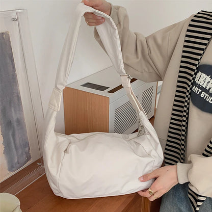 2024 New Fashion Summer Women's Shoulder Bag – Large Capacity Casual Nylon Korean Style Hobo Crossbody