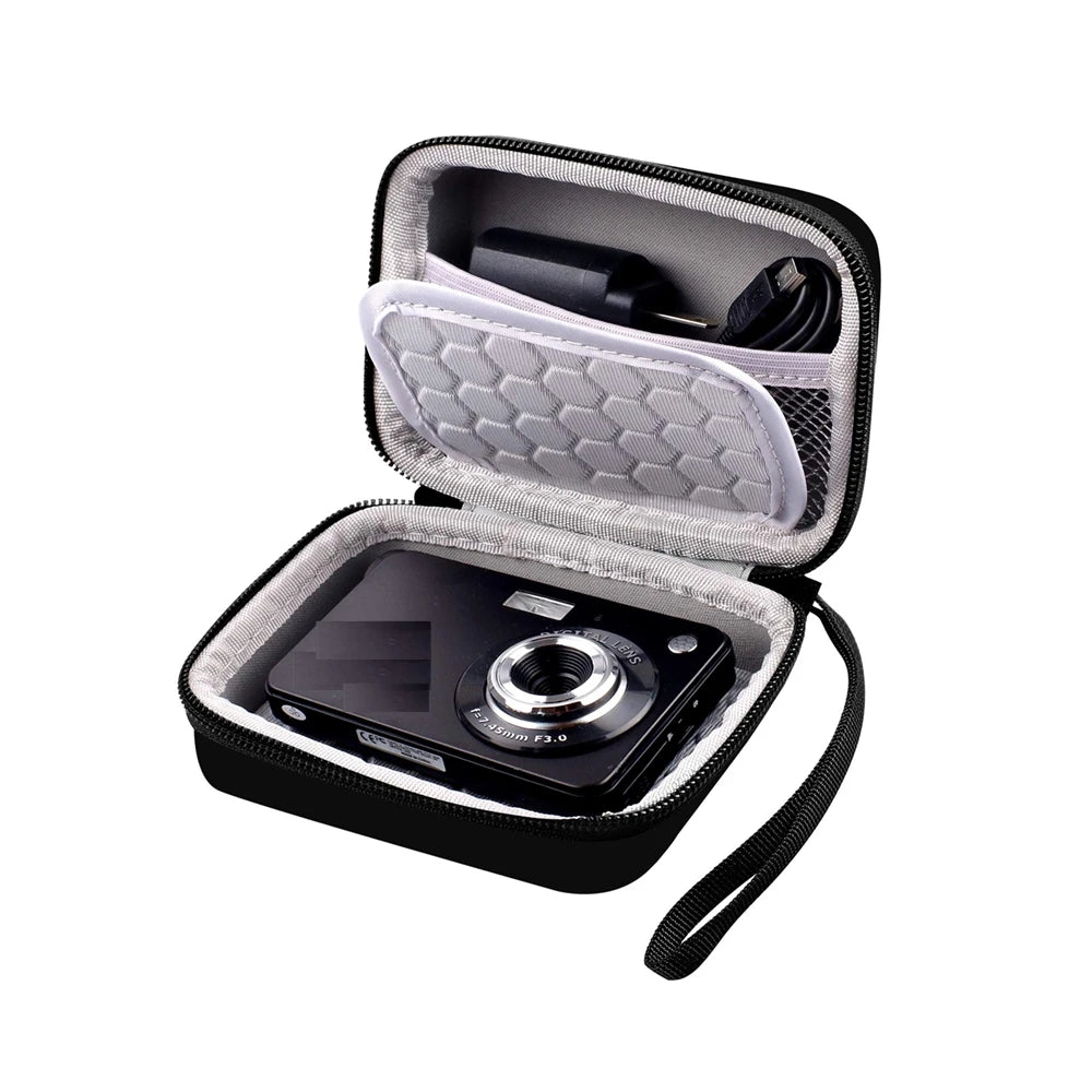 AbergBest Protective Carrying Case for Digital Cameras – Fits 21MP HD, 2.7" LCD, Rechargeable Kodak Pixpro & Canon PowerShot