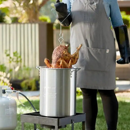 Heat Resistant BBQ Gloves - Waterproof Long Sleeve Fireproof Grill, Oven, Fryer & Smoker Gloves