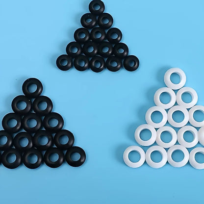 Black O Ring Rubber Washer Seals Kit | 20/40/60pcs Assortment Set | Electrical Gasket O-Ring Seals | Sizes 8mm-14mm