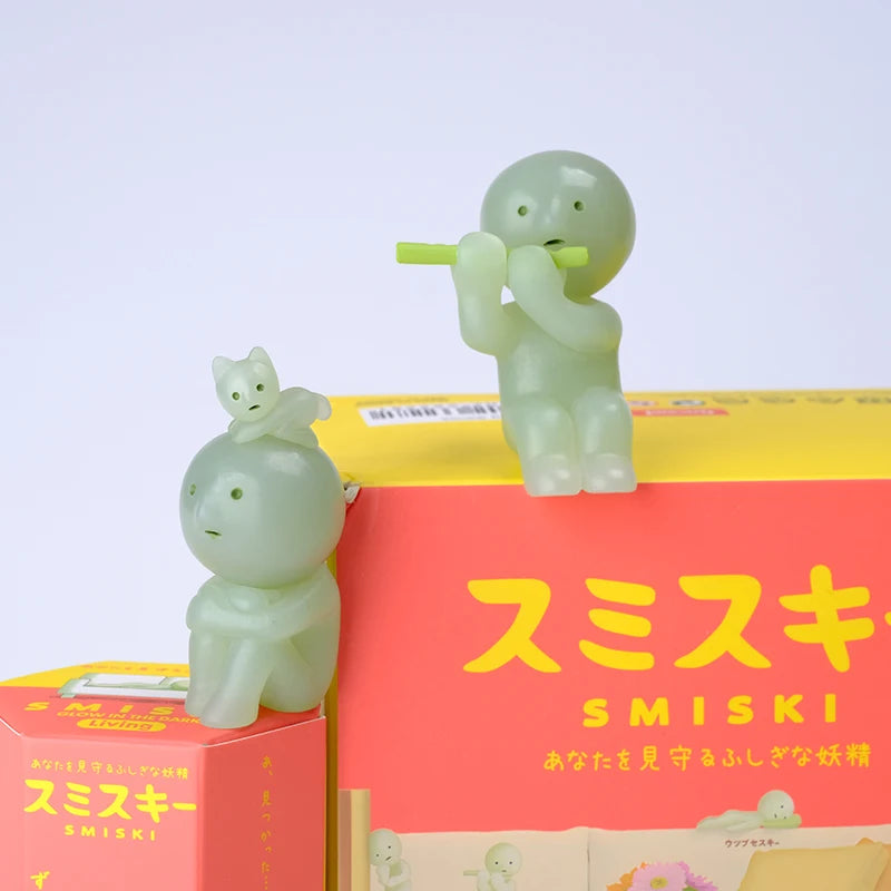 Smiski Living Room Series Luminous Blind Box – Mini Glow-in-the-Dark Doll Ornament for Home Décor & Surprise Gift