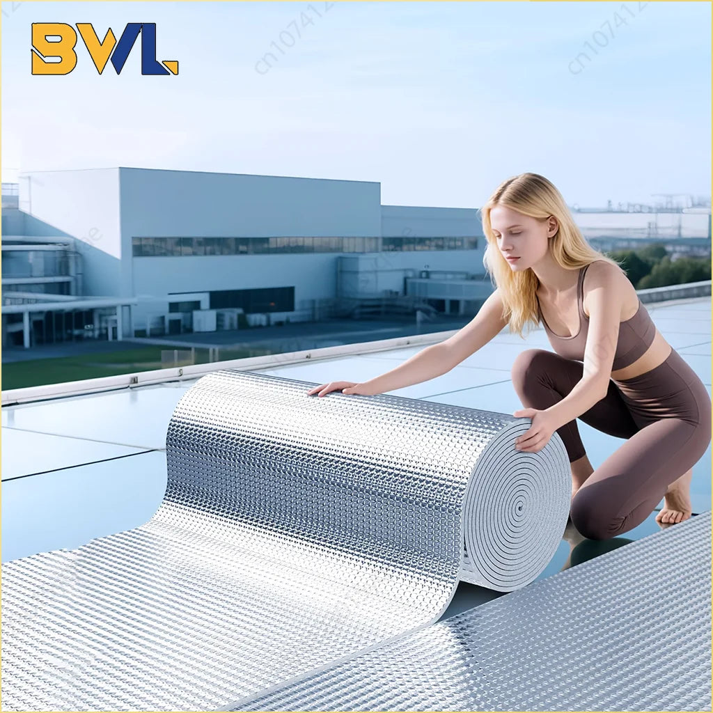 10mm Thermal Insulation Soundproof Mat - Heat Barrier Acoustic Foam Roll for Walls, Floors & Doors