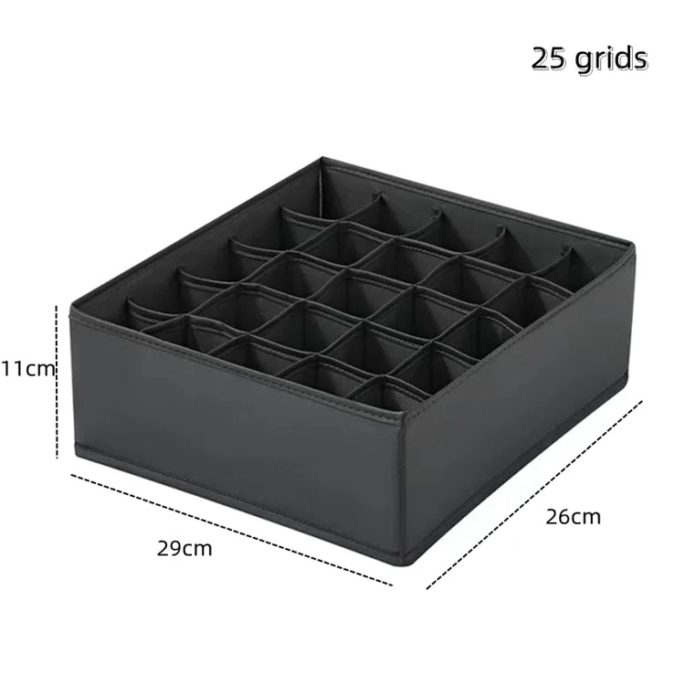 Underwear & Socks Organizer Box – Drawer Dividers for Bras, Pants, Scarves, Ties, Jeans, and Clothing Storage