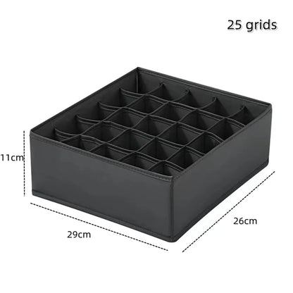 Underwear & Socks Organizer Box – Drawer Dividers for Bras, Pants, Scarves, Ties, Jeans, and Clothing Storage