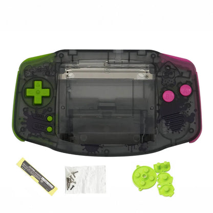 AGB IPS MAX Housing Shell Kit - Replacement Case with Buttons & Rubber Pads for 3.2-Inch GBA IPS MAX LCD