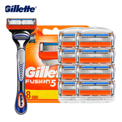 Gillette Fusion 5 Razor Blade Refills - 5-Layer Manual Shaving Head for Men's Face Care and Beard Removal