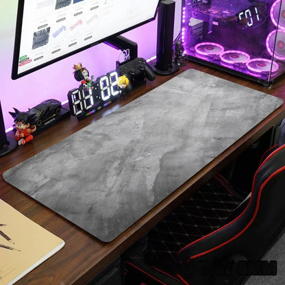 Large 900x400mm XXL Overlock Desk Mat – Grey Gaming Mouse Pad & Keyboard Mat for Desktop Accessories