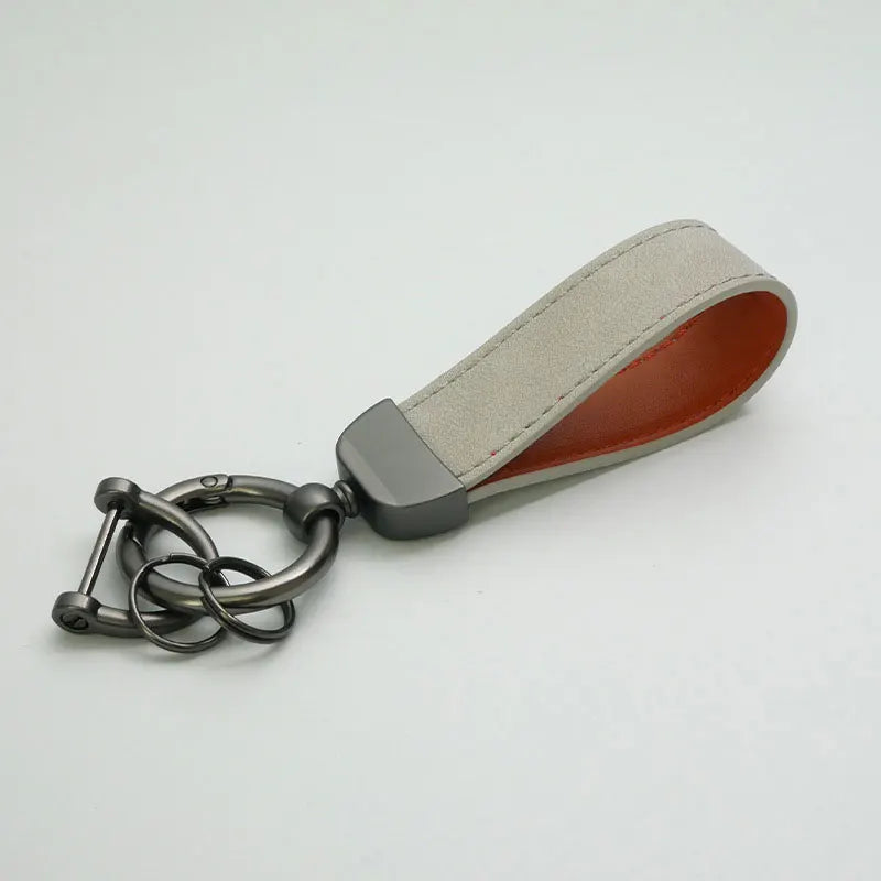 PU Leather Keychain – Car Key Ring Strap for Women & Men, Waist Wallet Holder, Business & Party Gift