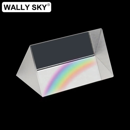 Optical Triangular Prism - Physics Light Spectrum Refractor Teaching Tool for Kids Science Education & Learning Gift