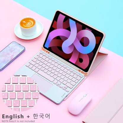 Magic Keyboard & Wireless Mouse Case for iPad — Compatible with iPad 9th Gen, 10.2-inch (7th/8th), iPad Pro 11 M4, Air M3, and Air 4/5 10th Gen