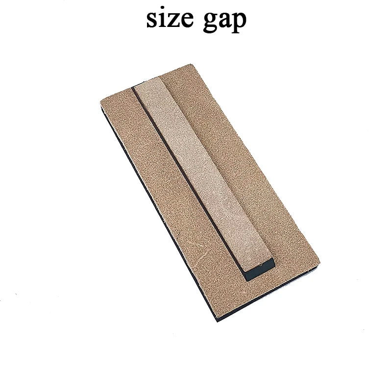 Thickened Non-Slip Diamond Knife Sharpener – 15° Kitchen Whetstone & Leather Polishing System