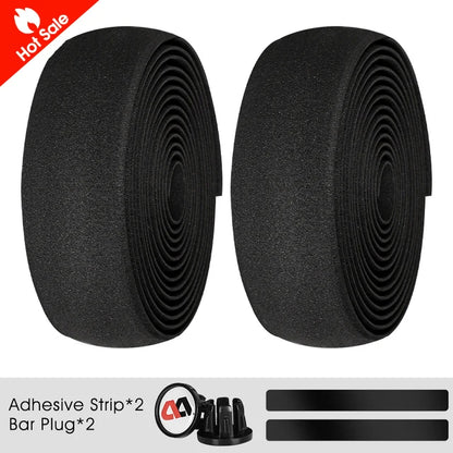 WEST BIKING EVA High Tenacity Handlebar Tape — Shock Absorbing Adhesive Bar Tape with Holes for Road Bikes