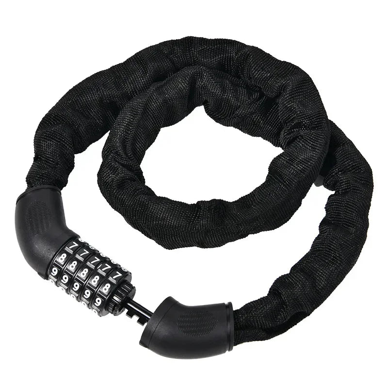 Motorcycle & Bicycle Chain Lock – Portable Electric Car Anti-Theft Lock for Mountain Bikes and Motorcycles