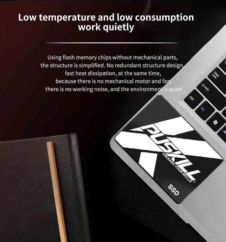 PUSKILL SATA3 SSD – 2.5" Internal Solid State Drive for Laptop & Desktop, Available in 120GB, 256GB, 512GB, 1TB, 2TB   2/2