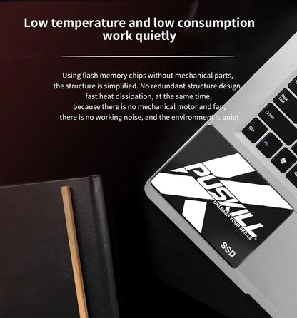 PUSKILL SATA3 SSD – 2.5" Internal Solid State Drive for Laptop & Desktop, Available in 120GB, 256GB, 512GB, 1TB, 2TB   2/2