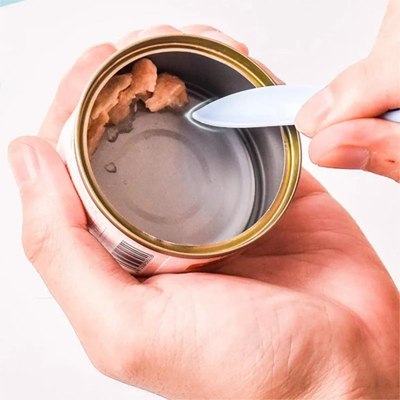 Cute Cat Paw Can Storage Cover: Reusable 2-in-1 Pet Food Lid for Freshness - Adorable Spoon Holder Tin Can Accessory