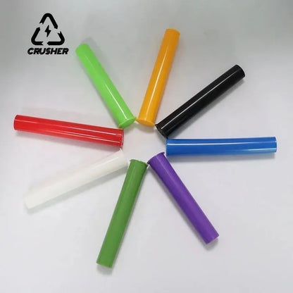 CRUSHER 10PCS King Size Cigarette Paper Tubes – Plastic Pill & Tablet Storage Container