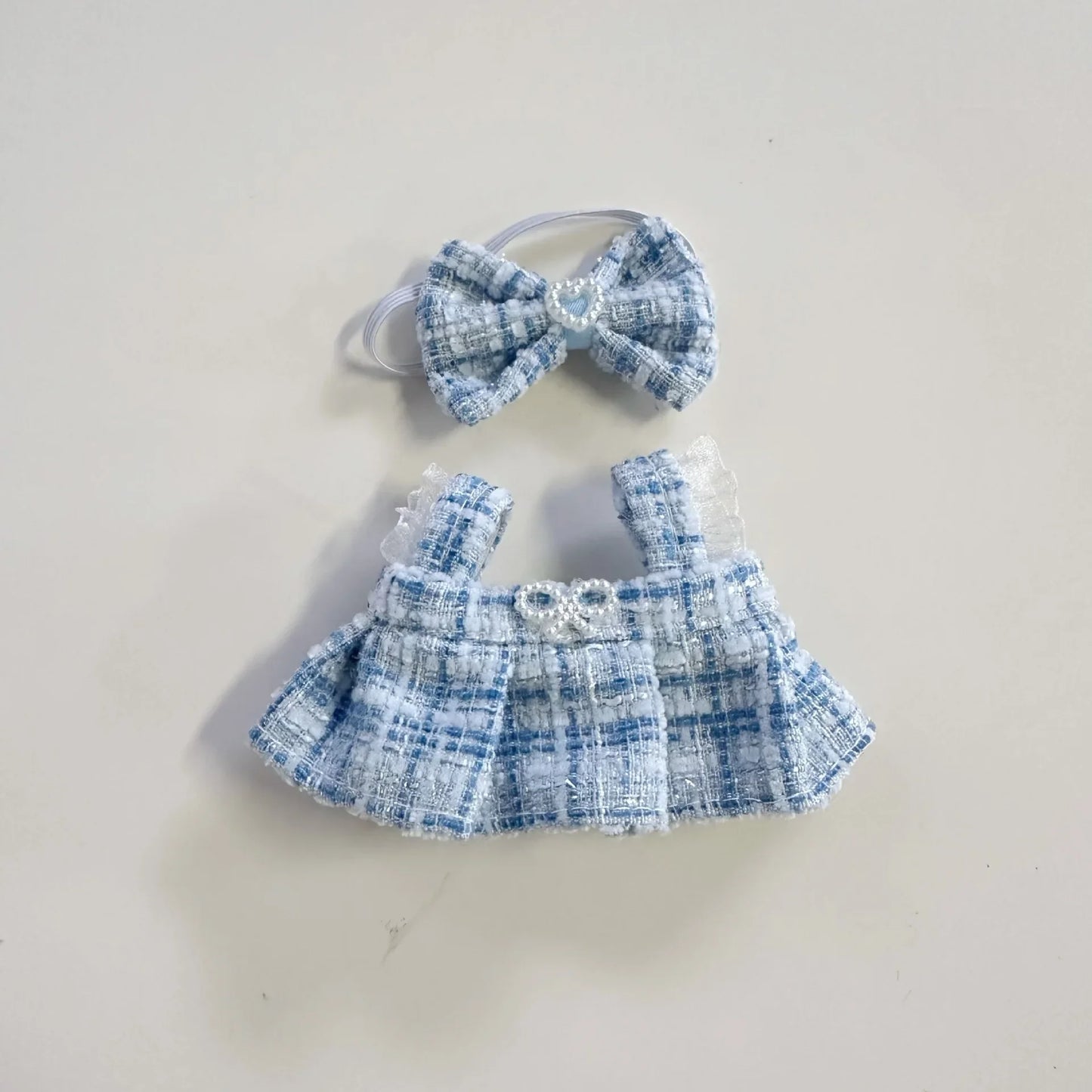 17cm Mini Plush Doll Clothes — Kpop EXO Labubu Idol Outfit Accessories Gift