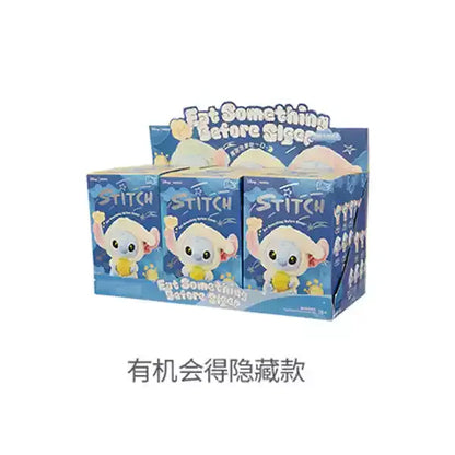 Genuine Stitch "Eat Something Before Sleep" Series Plush Blind Box – Kawaii Vinyl Toy Doll Pendant Surprise Gift for Girls