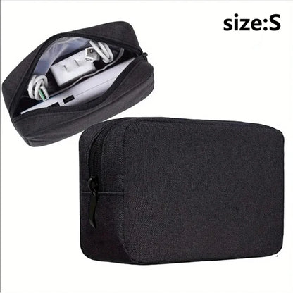 Waterproof Digital Accessories Organizer - Large Capacity Portable Travel Bag for Phone, USB Cables & Tech Gear