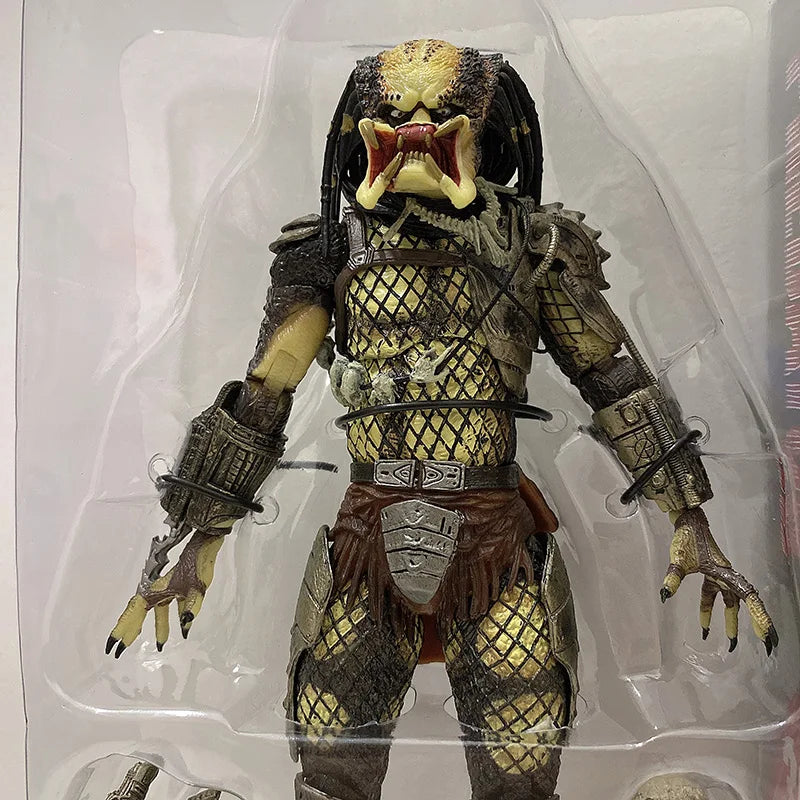Aliens vs Predator Jungle Demon Action Figure – 30th Anniversary Masked & Unmasked Predator Collectible Desktop Toy