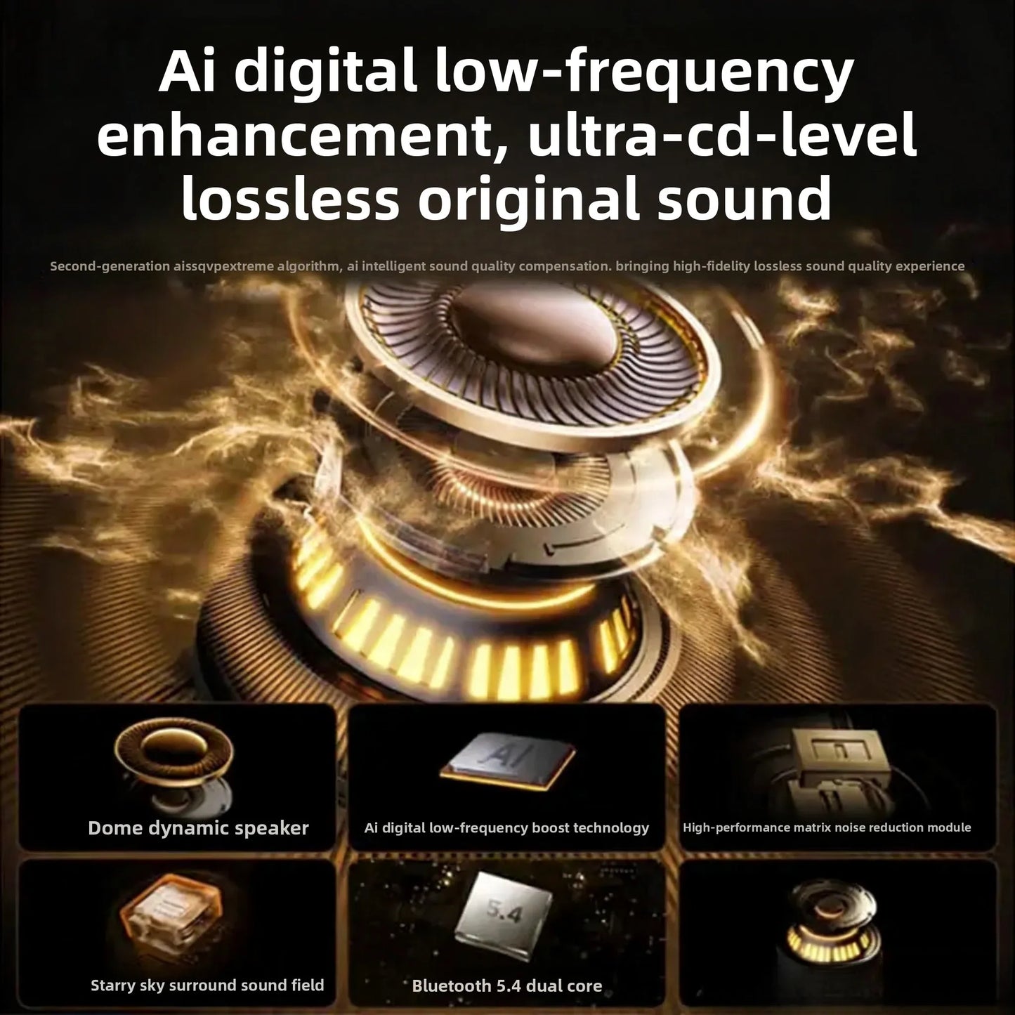 3-in-1 AI Translator Earbuds – Bluetooth 5.3 Smart Wireless Headphones with Real-Time Translation, 144 Languages, Noise Cancelling & Multi-Device Support