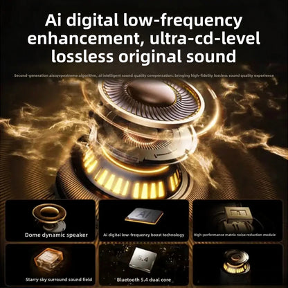 3-in-1 AI Translator Earbuds – Bluetooth 5.3 Smart Wireless Headphones with Real-Time Translation, 144 Languages, Noise Cancelling & Multi-Device Support