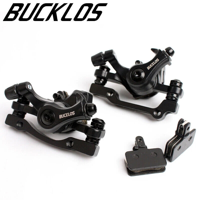 BUCKLOS 160mm Bicycle Disc Brake Caliper – Front/Rear Line Pulling, Aluminum Alloy Mechanical Brakes for MTB